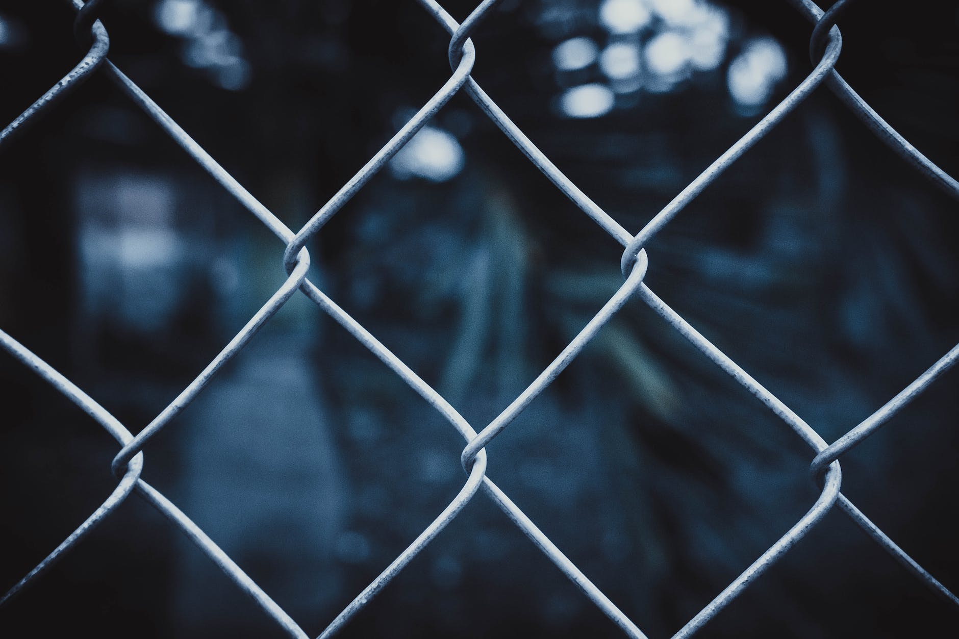 Close up of a chain link fence